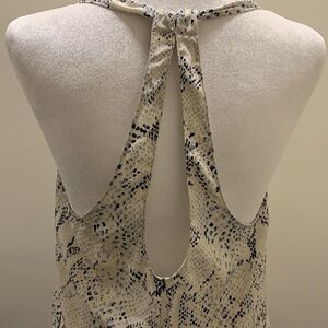 Snake Skin Racer Back Top EUC